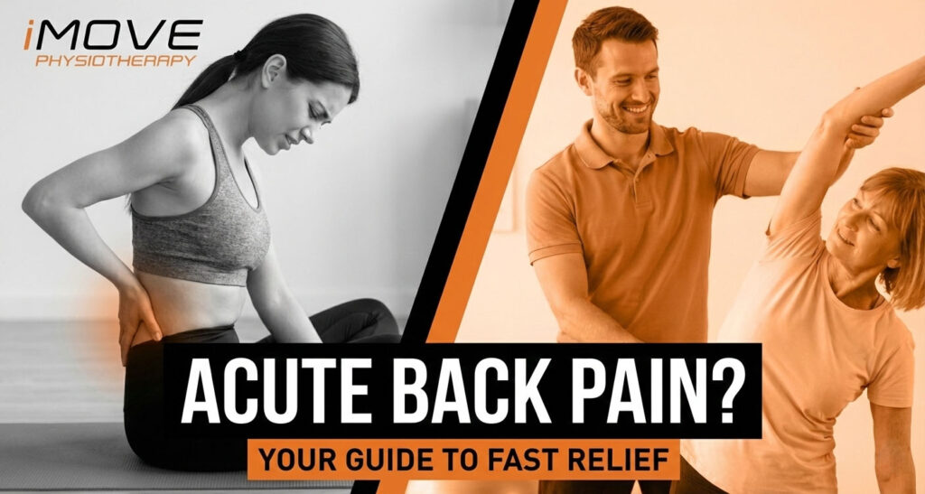 If you're suffering from acute lower back pain in Sydney, our physiotherapists can help